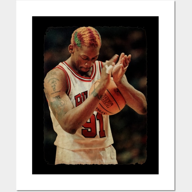 New Hair Dennis Rodman Vintage Wall Art by Milu Milu